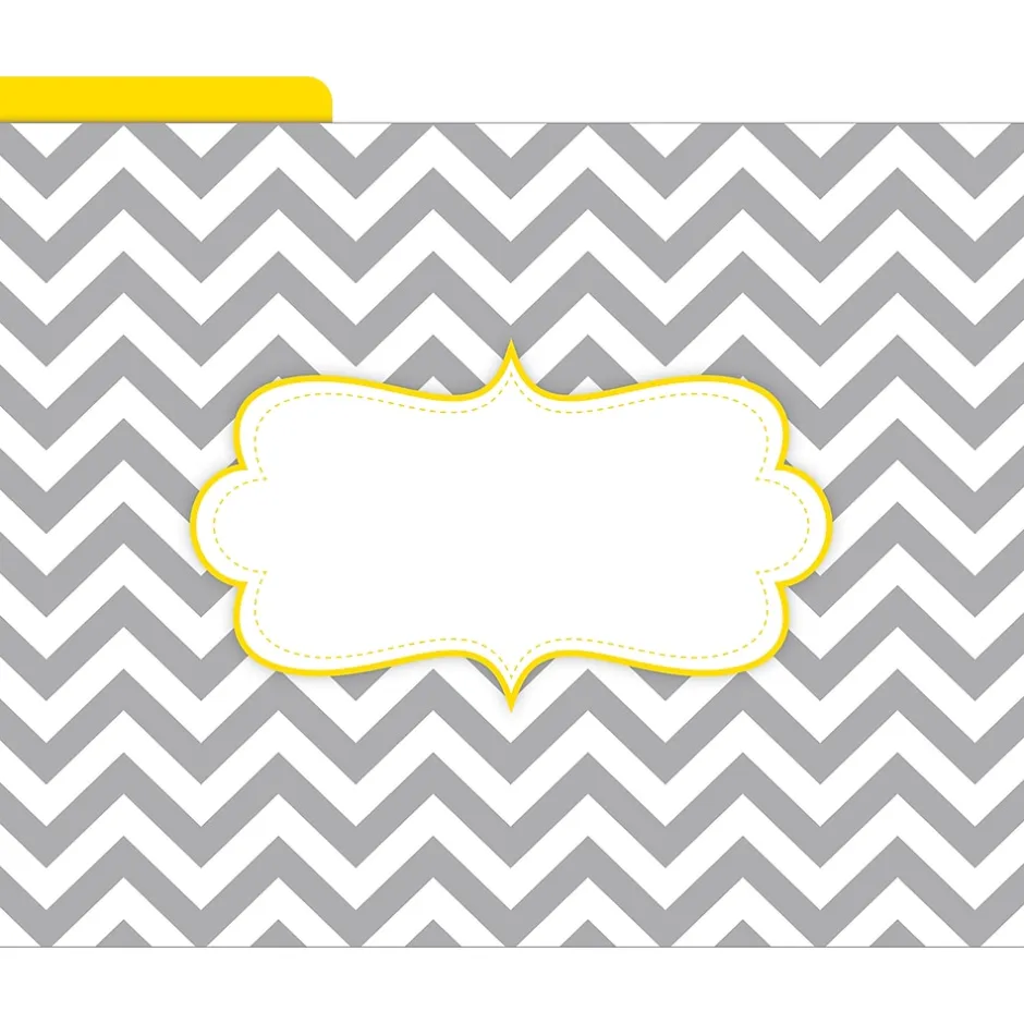 Barker Creek Beautiful Chevron File Folder, 1/3-Cut Tab, Letter Size, Assorted, 12/Pack (2010) Online