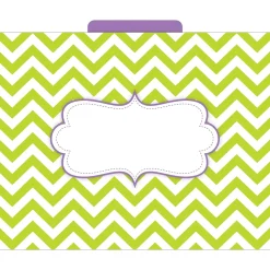 Barker Creek Beautiful Chevron File Folder, 1/3-Cut Tab, Letter Size, Assorted, 12/Pack (2010) Online