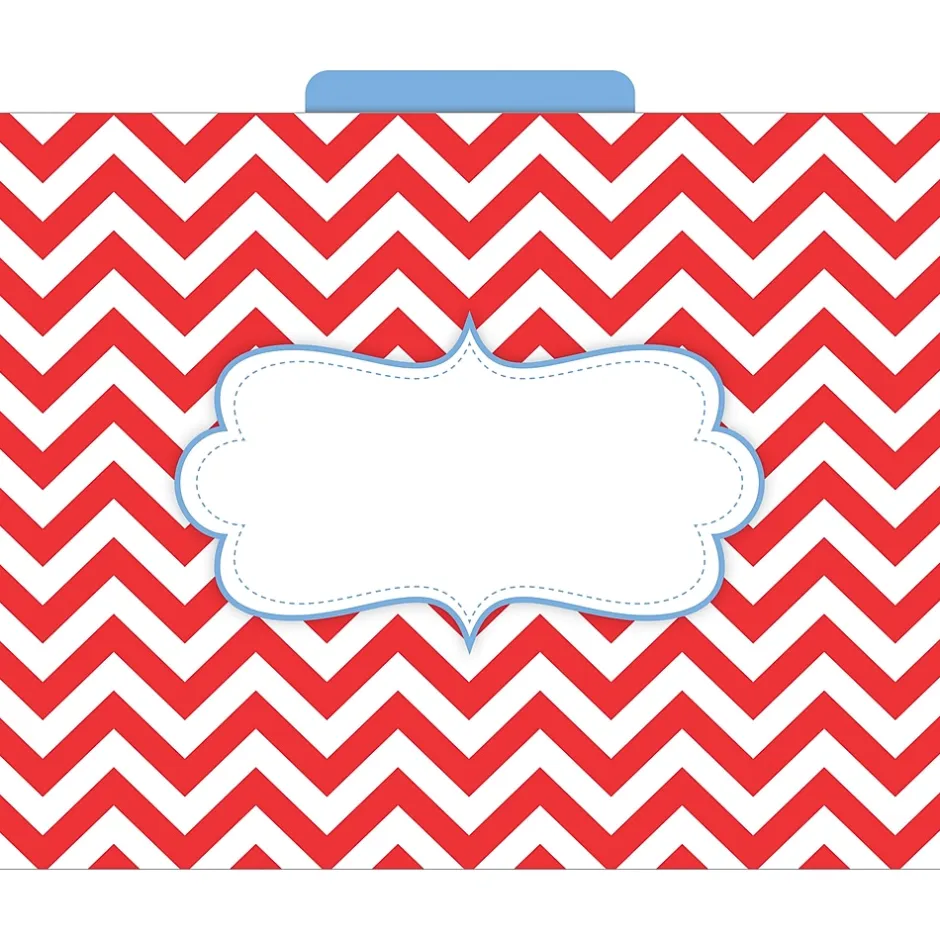Barker Creek Beautiful Chevron File Folder, 1/3-Cut Tab, Letter Size, Assorted, 12/Pack (2010) Online
