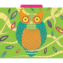 Barker Creek Bohemian Animals File Folder, 1/3-Cut Tab, Letter Size, Assorted, 12/Pack (2012) Discount