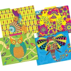Barker Creek Bohemian Animals File Folder, 1/3-Cut Tab, Letter Size, Assorted, 24/Set (4398)