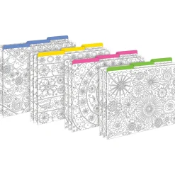Barker Creek Color Me! File Folder Set, 1/3-Cut Tab, Letter Size, In My Garden, 12/Pack (2008) Sale