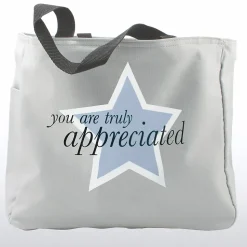 Baudville® Tote Bag With Journal And Pen, You Are Truly Appreciated