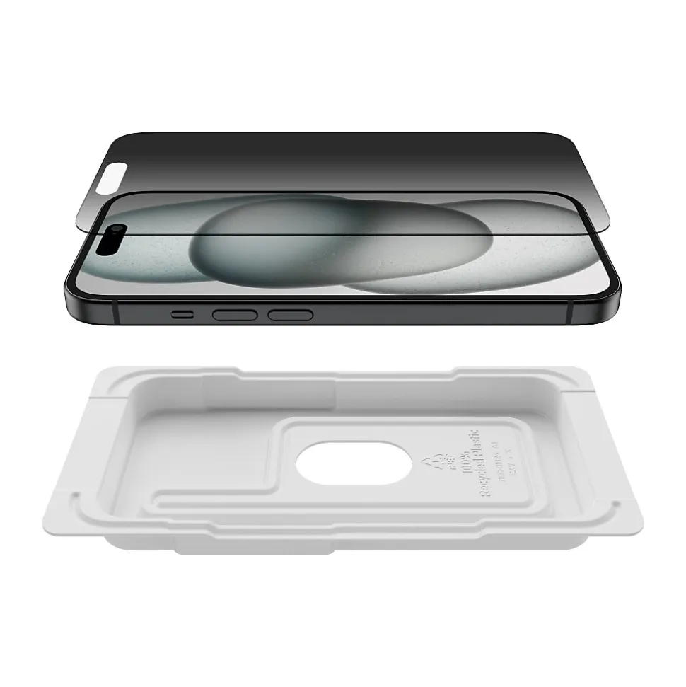 Belkin ScreenForce Tempered Glass Protector for iPhone 15 (OVA147zz)