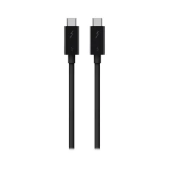 Belkin 2.6' USB Thunderbolt 3 USB-C to USB-C Cable, Black (F2CD084BT0.8MBK)