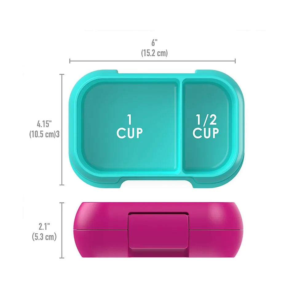bentgo Kids Snack Container, Fuchsia/Teal, 12 oz. (BGKDSNK-F) Discount