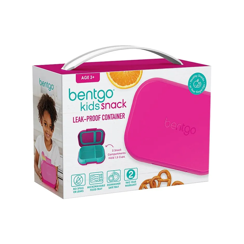 bentgo Kids Snack Container, Fuchsia/Teal, 12 oz. (BGKDSNK-F) Discount