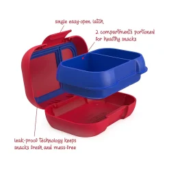 bentgo Kids Snack Container, Red/Royal, 12 oz. (BGKDSNK-R) Discount