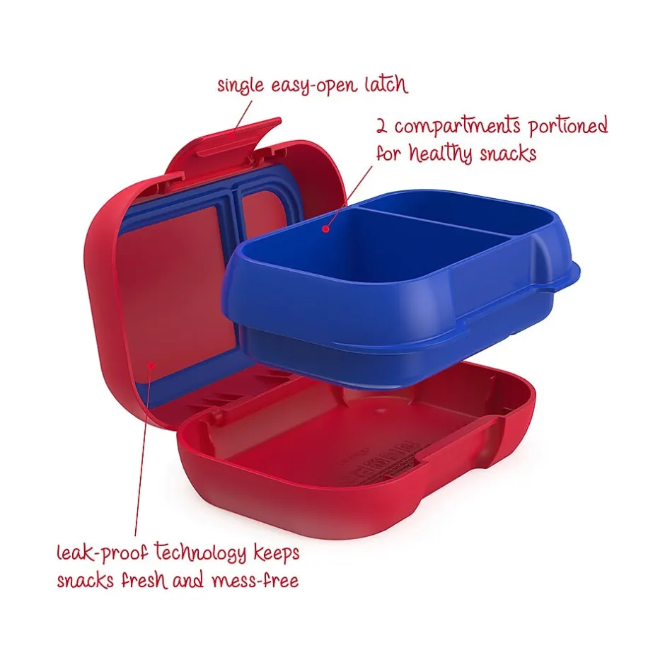 bentgo Kids Snack Container, Red/Royal, 12 oz. (BGKDSNK-R) Discount