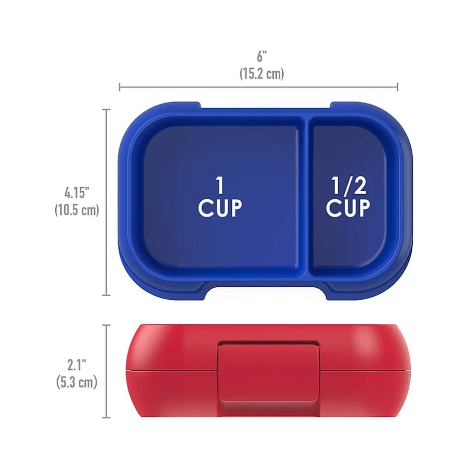 bentgo Kids Snack Container, Red/Royal, 12 oz. (BGKDSNK-R) Discount