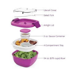 bentgo Salad Container, Purple, 54 oz. (BGOSAL-P) Best