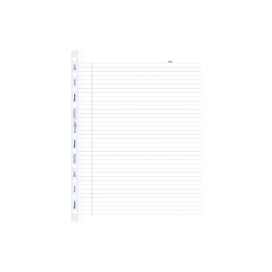 Blueline MiracleBind College Ruled Filler Paper, 9.07" x 11", 50 Sheets/Pack (AFR11050R) Outlet