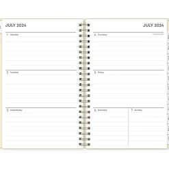 Blue Sky 2024-2025 Junie 5" x 8" Weekly & Monthly Academic Planner, Plastic Cover, Multicolor (146866)