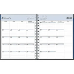 Blue Sky 2025 8" x 10" Monthly Planner, Plastic Cover, Charcoal Gray (100011-25) Discount