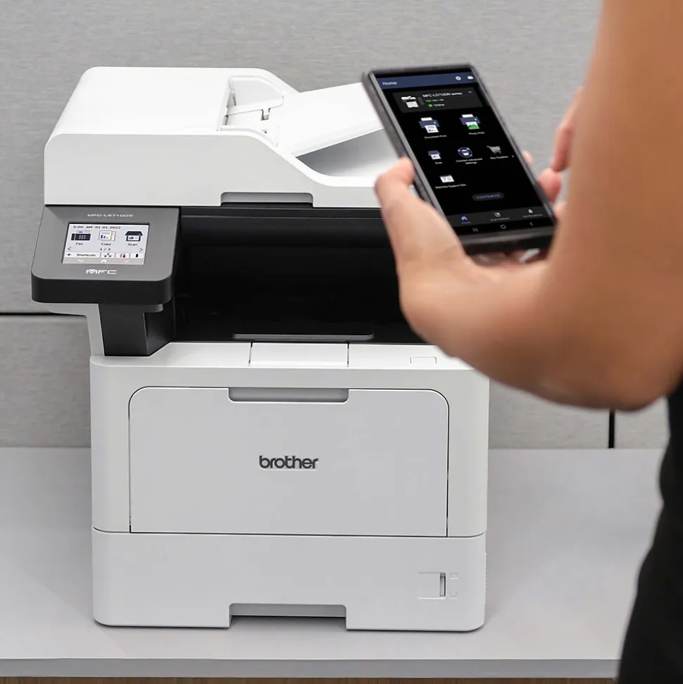 Brother MFC-L5710DW Business Wireless Monochrome Laser All-in-One Printer, Print, Scan, and Copy