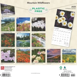 BrownTrout 2025 Mountain Wildflowers 12" x 12" Monthly Square Wall Calendar (9781975476038) Hot