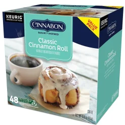 Cinnabon® Classic Cinnamon Roll Coffee, Keurig® K-Cup® Pods, Light Roast, 48/Box (373156)