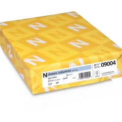 CLASSIC COLUMNS® Writing Paper, 8 1/2" x 11", 24 lb., Linear Pattern, Solar White, 500/Ream