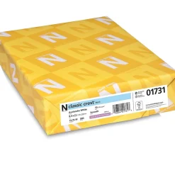 CLASSIC CREST® Paper, 8 1/2" x 11", 70 lb., Smooth Finish, Avalanche White, 500/Ream