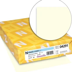 CLASSIC CREST® Paper, 8 1/2" x 11", 70 lb., Smooth Finish, Natural White, 500/Ream