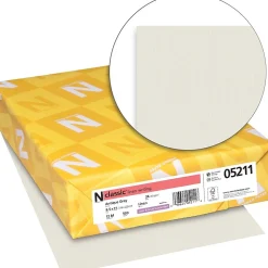 CLASSIC® Linen Writing Paper, 8 1/2" x 11", 24 lb., Linen Finish, Antique Gray, 500/Ream
