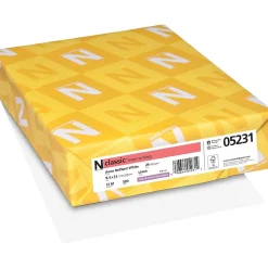 CLASSIC® Linen Writing Paper, 8 1/2" x 11", 24 lb., Linen Finish, Avon Brilliant White, 500/Ream