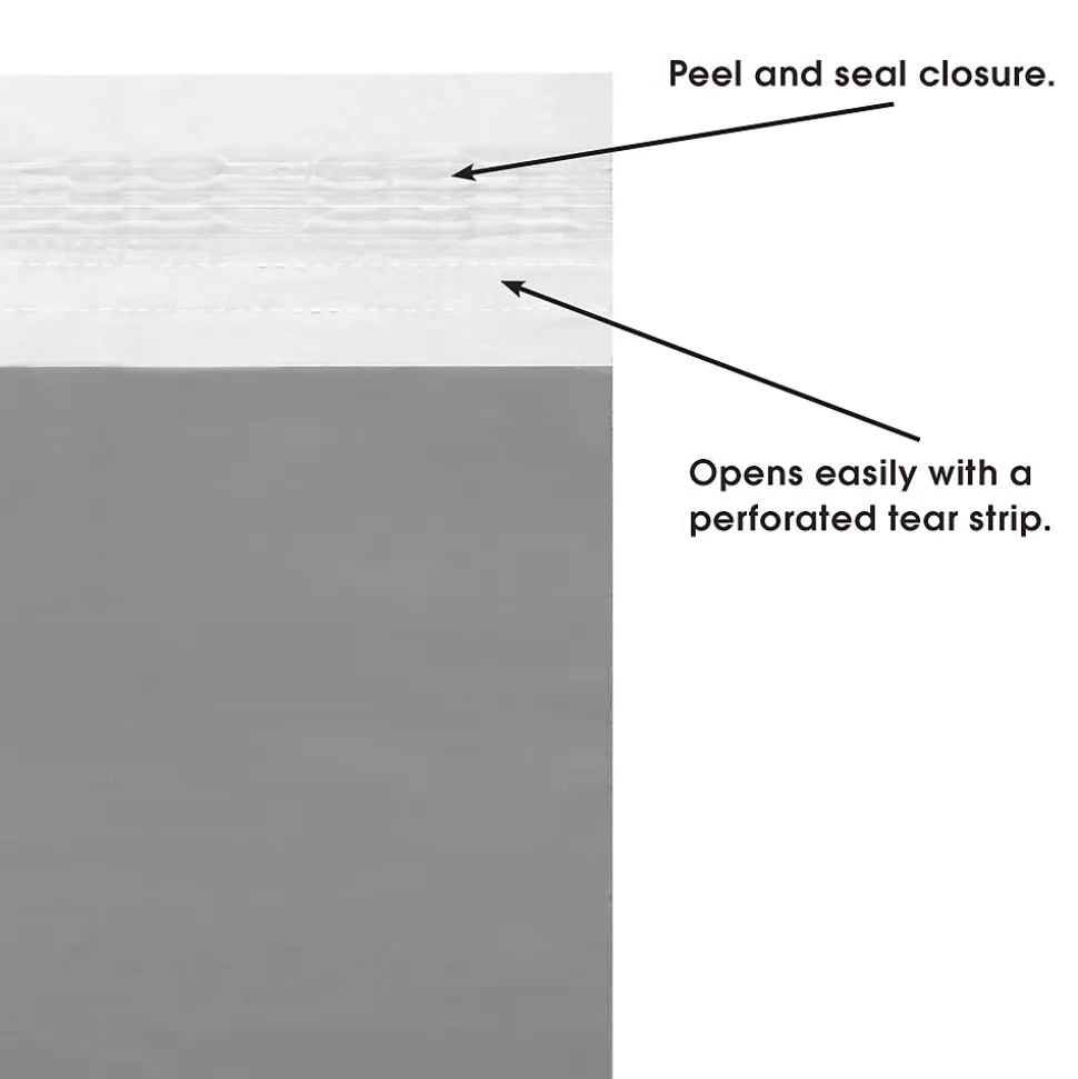 Clear View Poly Envelope, 10" x 13", 500/Carton (CV1013)