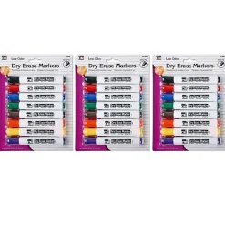 CLI Dry Erase Markers, Chisel Tip, Assorted, 8/Pack, 3 Packs (CHL47828-3) Discount