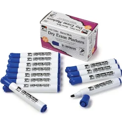 CLI Dry Erase Markers, Chisel Tip, Blue, 12/Pack (CHL47915-3) Online