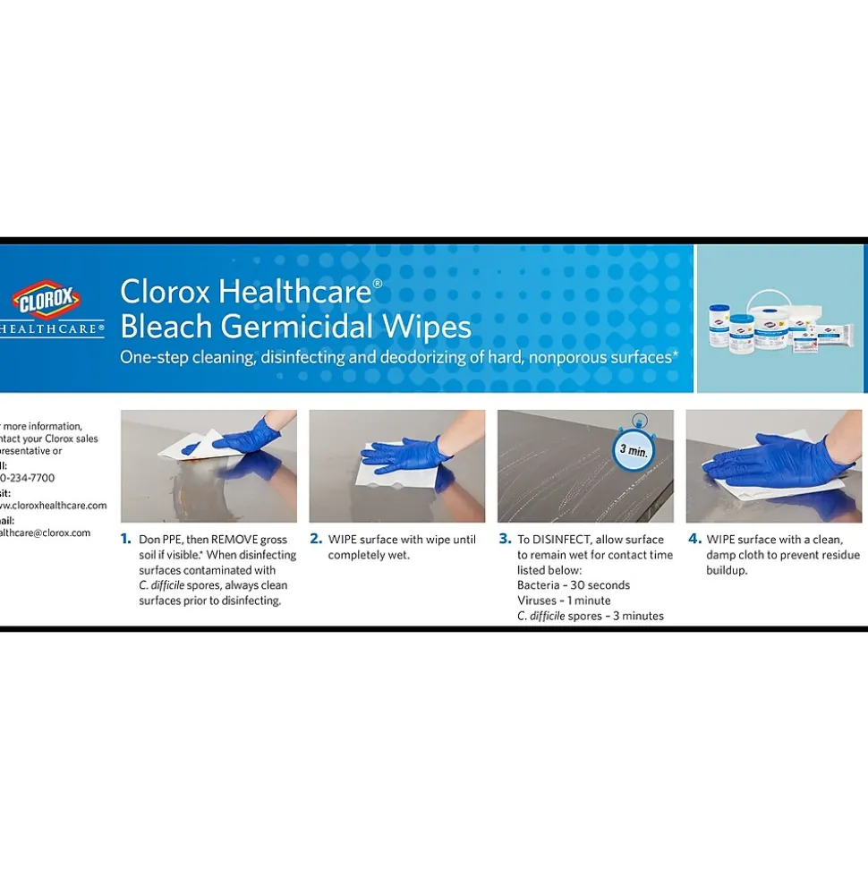 Clorox Disinfecting Wipes, 150/Canister, 6 Canisters/Carton