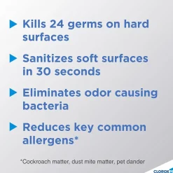 Clorox 4 in One Disinfectant & Sanitizer, Citrus, 14 oz. Can (31043)