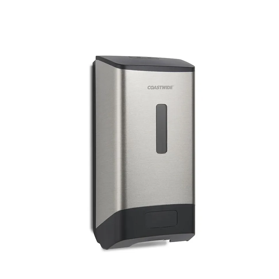 Coastwide Professional™ J-Series Automatic Wall Mounted Hand Soap Dispenser, Black/Metallic (CWJAS-S-CC)