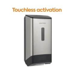 Coastwide Professional™ J-Series Automatic Wall Mounted Hand Soap Dispenser, Black/Metallic (CWJAS-S-CC)