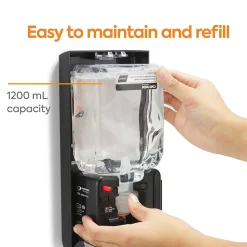 Coastwide Professional™ J-Series Automatic Wall Mounted Hand Soap Dispenser, Black/Metallic (CWJAS-S-CC)
