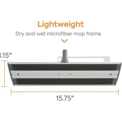 Coastwide Professional™ 15.75" Microfiber Wet Mop Frame, Aluminum (CW61064-CC)