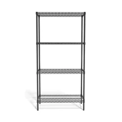 Coastwide Professional™ 4-Shelf Wire Unit, 36"W, Black (CW25470)