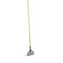 Coastwide Professionalâ„¢ 60" Side Gate Wood Wet Mop Handle, Plastic Head (CW61061-CC)