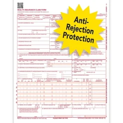 ComplyRight CMS-1500 Health Insurance Claim Forms (02/12), 8-1/2" x 11", Box of 1,000 (CMS12LC1)