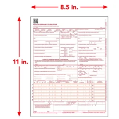 ComplyRight CMS-1500 Health Insurance Claim Forms (02/12), 8-1/2