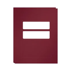 ComplyRight Double-Window Tax Presentation Folder, Burgundy, 50/Pack (FBU11) Clearance