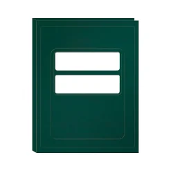ComplyRight Double-Window Tax Presentation Folder, Emerald Green, 50/Pack (FG04) Sale