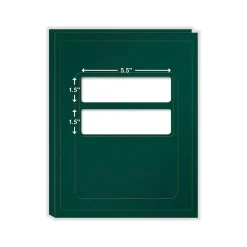 ComplyRight Double-Window Tax Presentation Folder, Emerald Green, 50/Pack (FG04) Sale