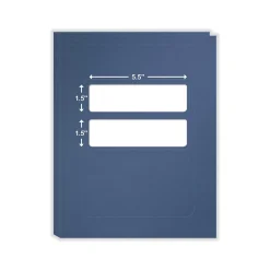 ComplyRight Double-Window Tax Presentation Folder, Midnight Blue, 50/Pack (FMB32) Online