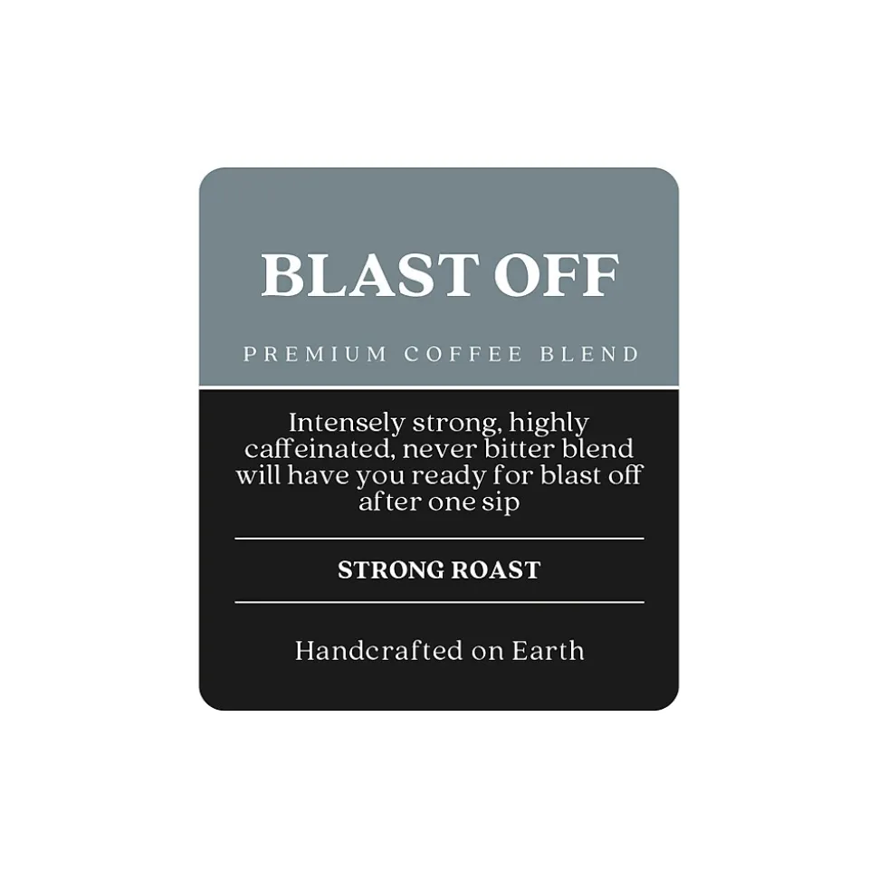 Copper Moon Blast Off Arabica Ground Coffee, Strong Roast, 12 oz. (205331)