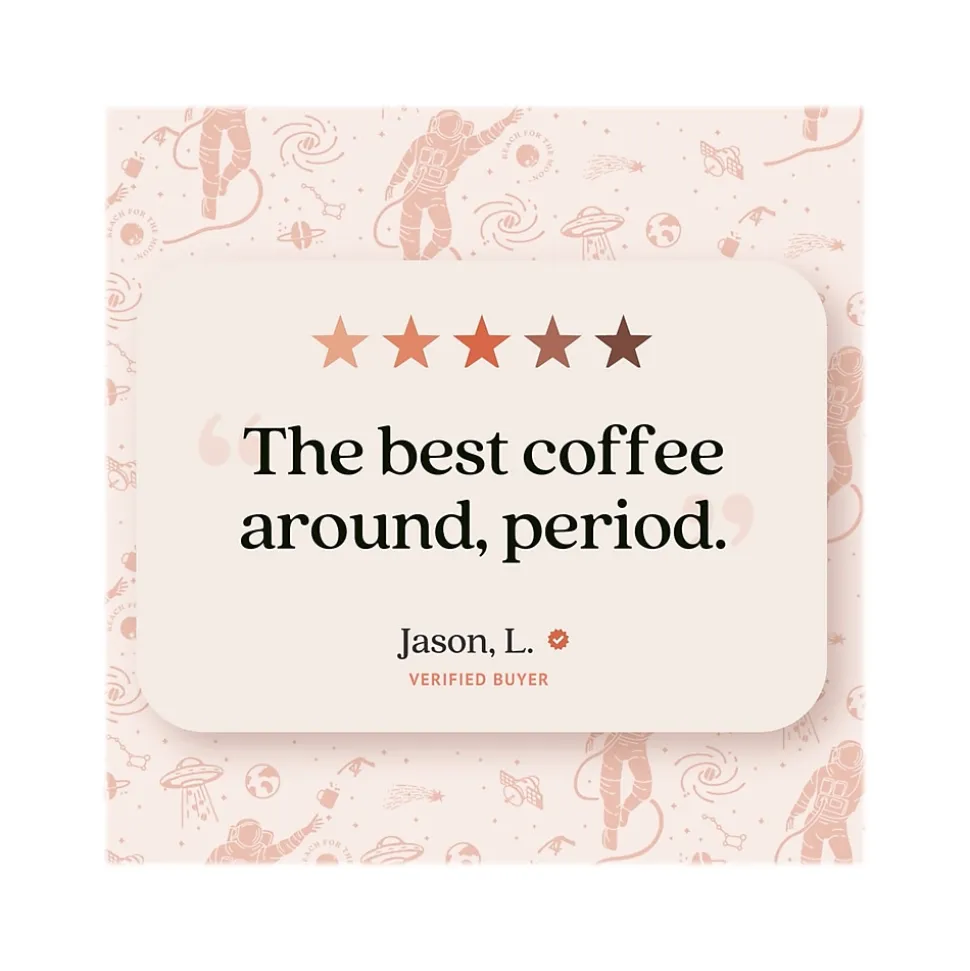 Copper Moon Blast Off Arabica Ground Coffee, Strong Roast, 12 oz. (205331)
