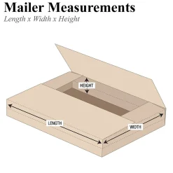 Easy-Fold Mailers, 15" x 11 1/8" x 2", Kraft, 50/Bundle (MIBMROSK)