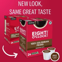 Eight O'Clock Colombian Coffee Keurig® K-Cup® Pods, Medium Roast, 24/Box (6407)