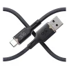 360 Electrical Fluid USB-C to USB-A Charging Cable, 5 ft., Granite (3E0792-GRG8NA)