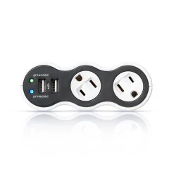 360 Electrical PowerCurve 2 Outlet Rotatable, 306 Joules (36053)