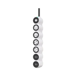 360 Electrical Powercurve 4-Outlet 4-USB Port Surge Protector, 5', White (3E0778-WVG4NA)